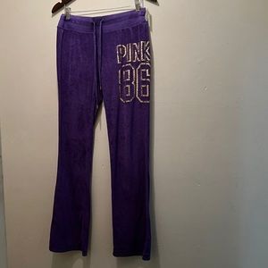 Pink Victoria Secrets Sweat Pants Purple Sz S+P